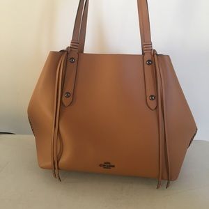 Leather Coach tote